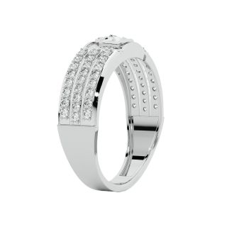 Asher Round Diamond Ring For Him